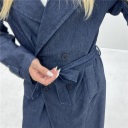 trench lungo in denim city